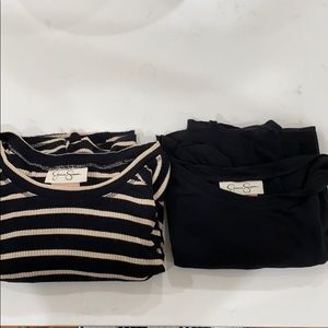 Bundle of 2 Jessica Simpson nursing tops.